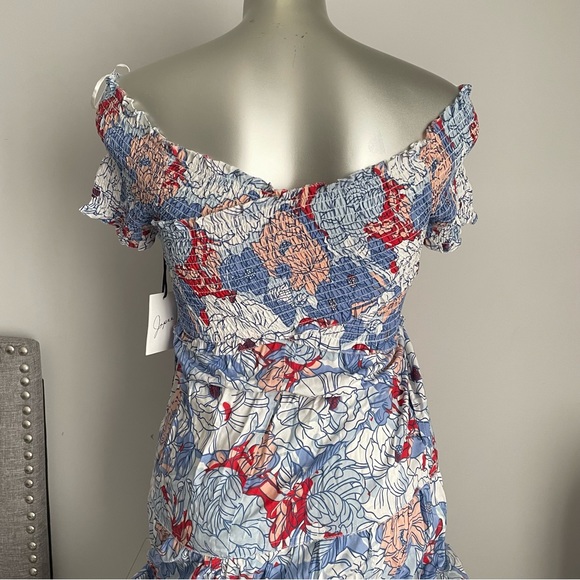 Japna Open Shoulder Floral Dress - Picture 5 of 10